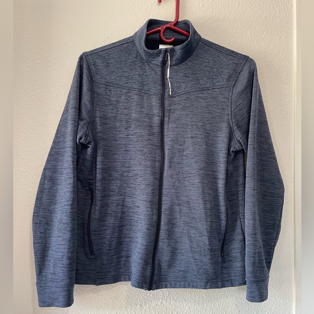 Greg Norman Collection Men's Navy Zip-Up Sweater- Size M Comfortable and Casual